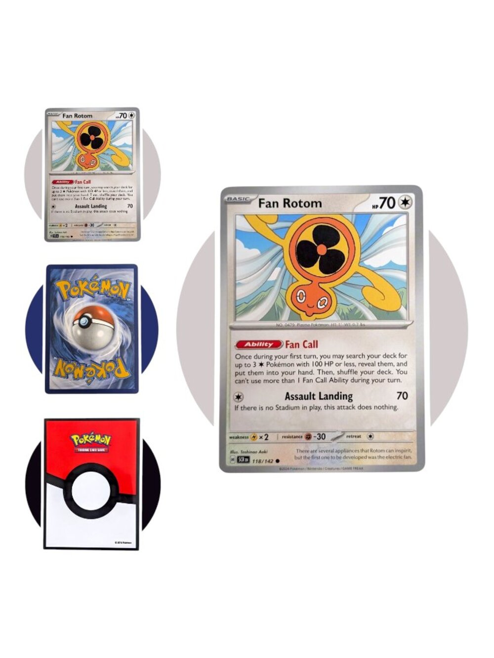 Stellar Crown Pokemon Card (DD43): Fan Rotom 118/142